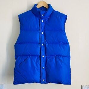 Herman’s Vintage Down Puffer Ski Vest Blue size M men’s
